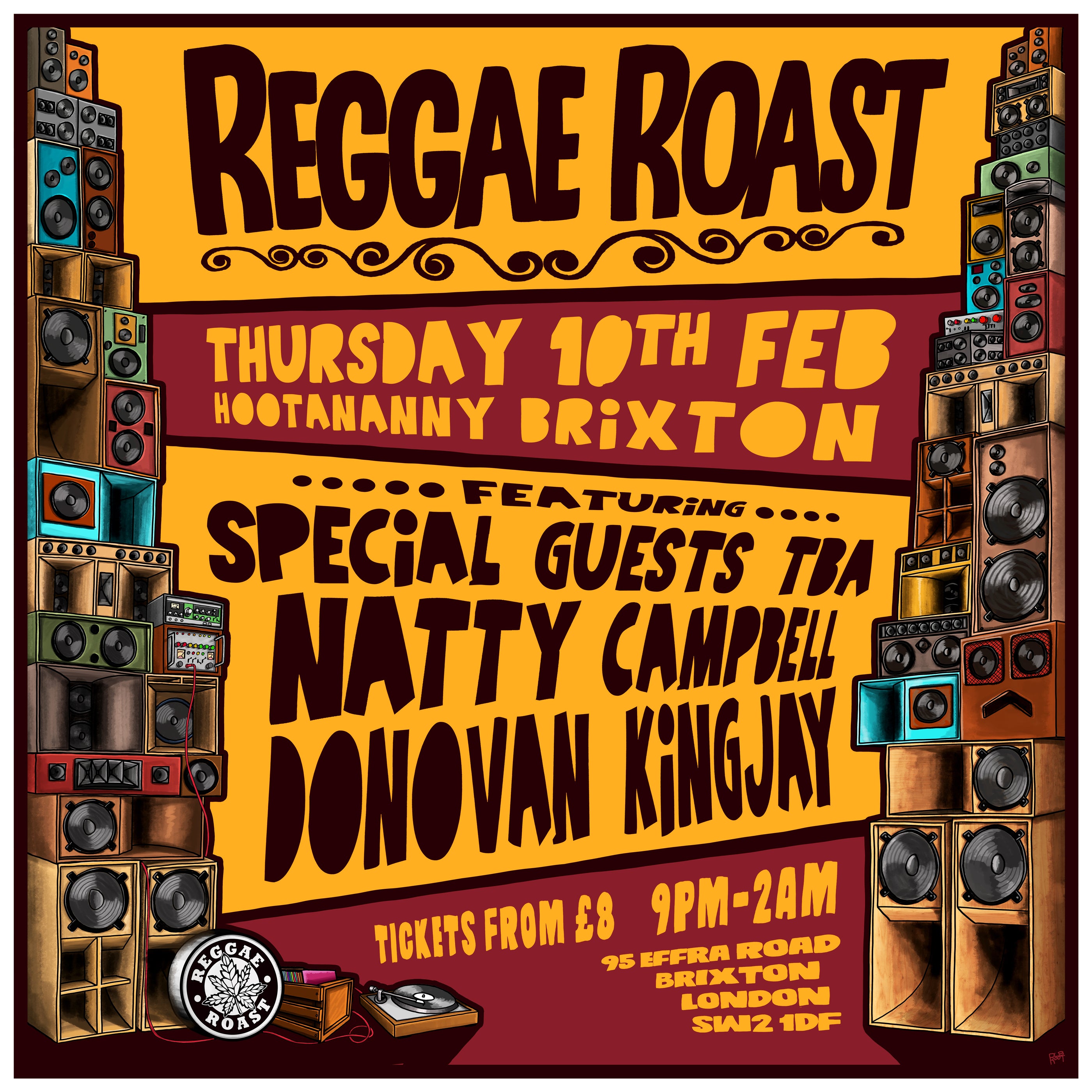 EVENT Reggae Roast Hootananny Brixton