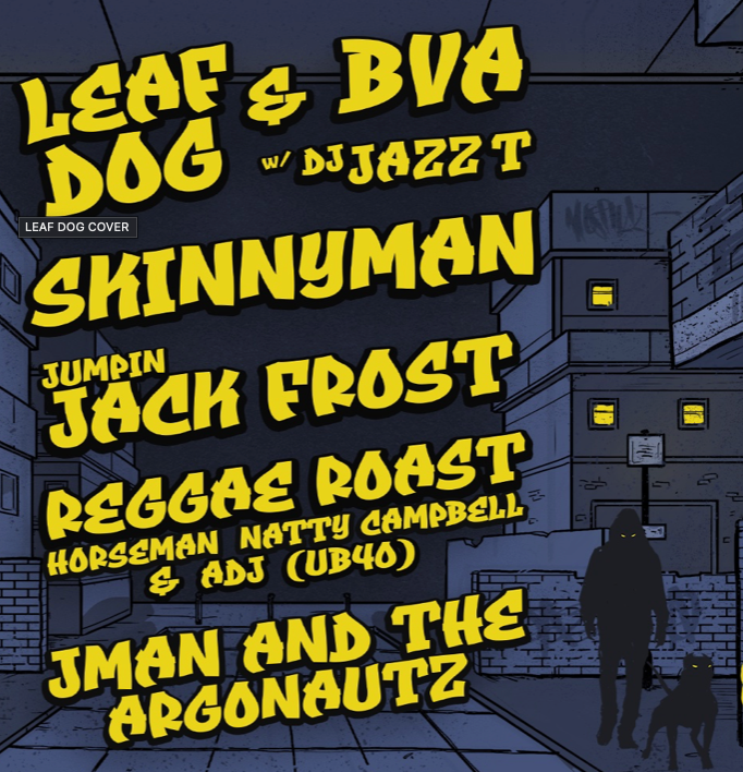 EVENT REGGAE ROAST WITH SKINNYMAN & JUMPIN JACK FROST Reggae Roast