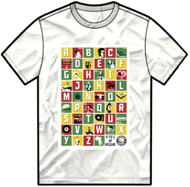 A- Z Of Reggae T Shirt