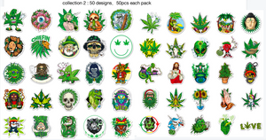 Herb Leaf Sticker Packs (50 Per Pack)