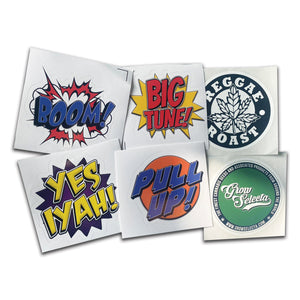 6 x Reggae Roast Stickers (Pack 3)