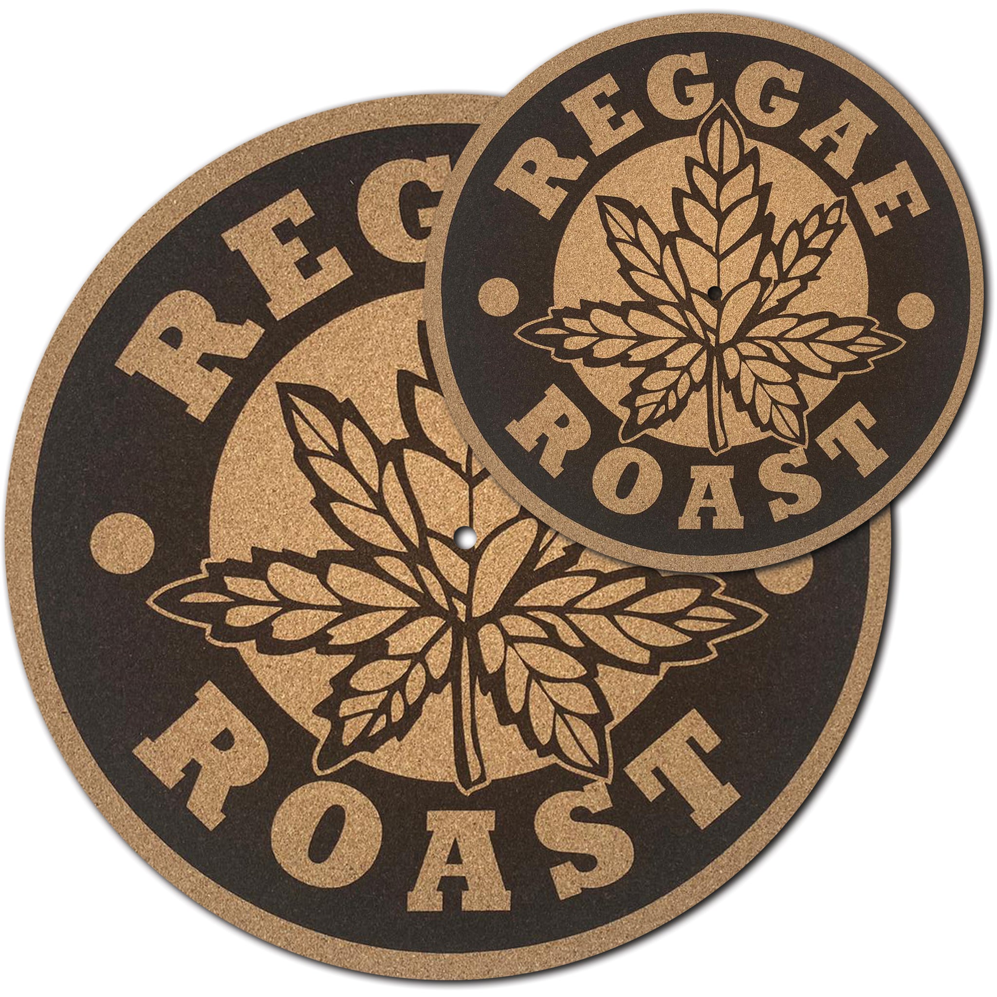 Reggae Roast Anti Static Cork Slipmats (7" & 12" Versions)