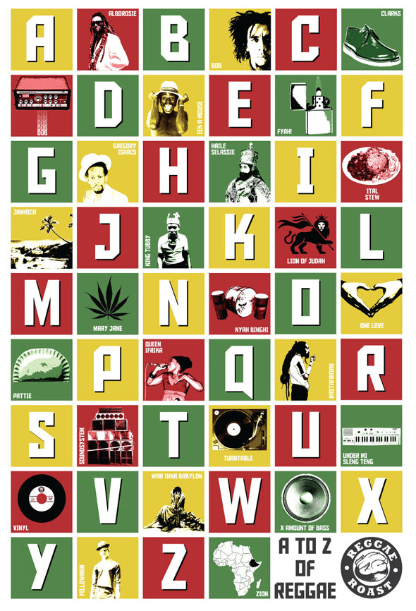 A to Z Of Reggae Print