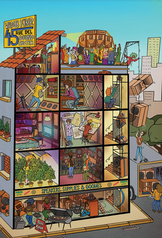'45 Rue del Sound System' Print