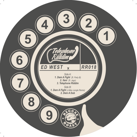 TELEPHONE RIDDIM - 12" VINYL - ED WEST, PARLY B, JAGO, J MAN, FLECK