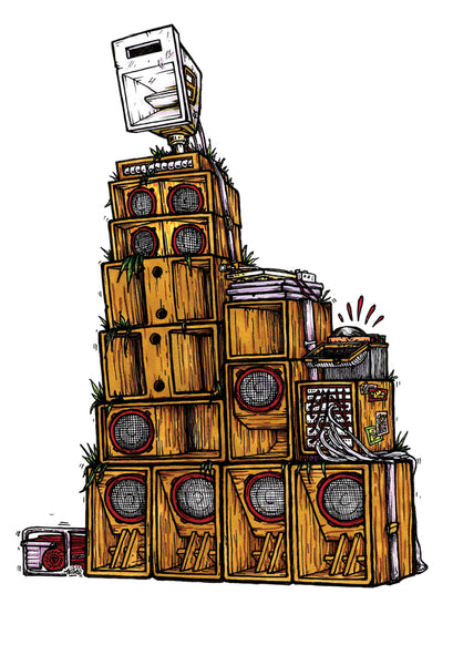 Soundsystem Stack' Print – Reggae Roast